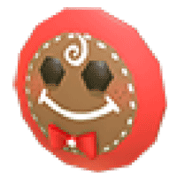 Gingerbread Face Flying Disc  - Uncommon from Christmas 2021